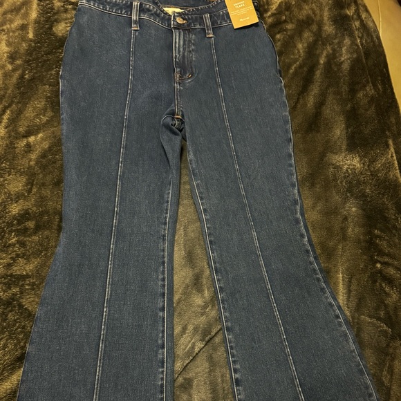 Madewell Skinny Flare Jeans in Wainscot Wash: Pintuck Edition sz 29 - Picture 12 of 13